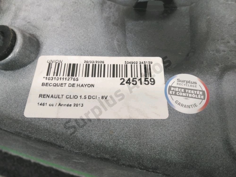 Becquet de hayon