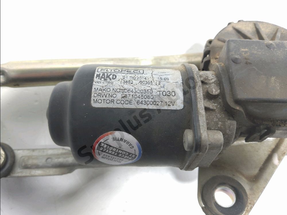 Mécanisme + moteur d'essuie glace avant