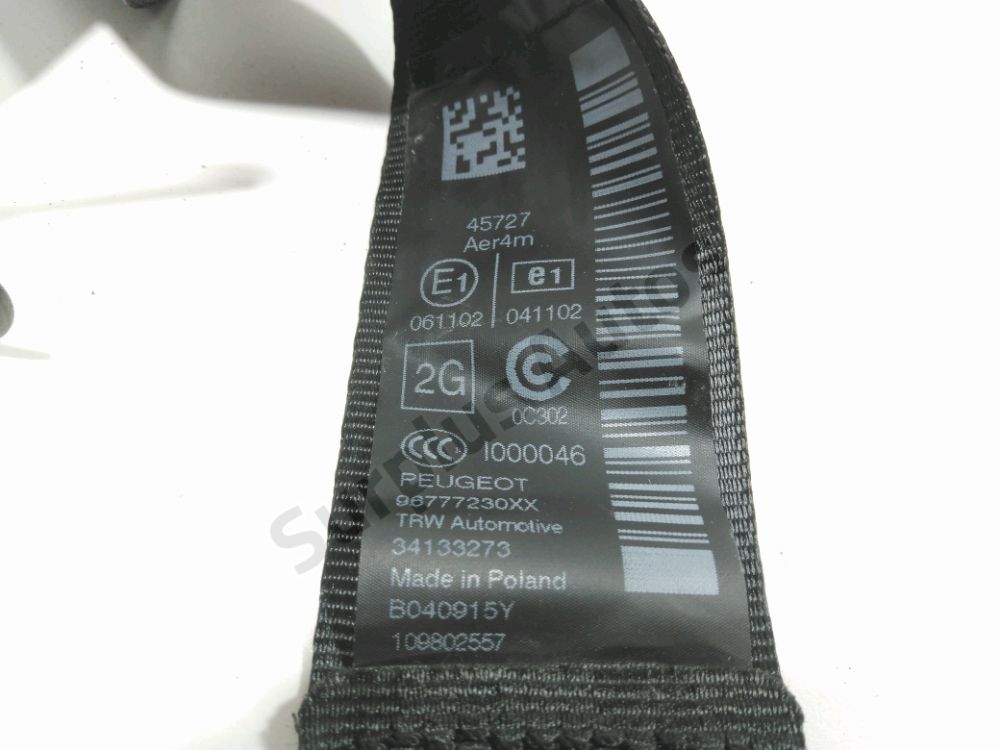 Ceinture arrière gauche