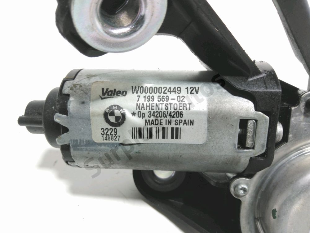 Moteur d'essuie glace arrière