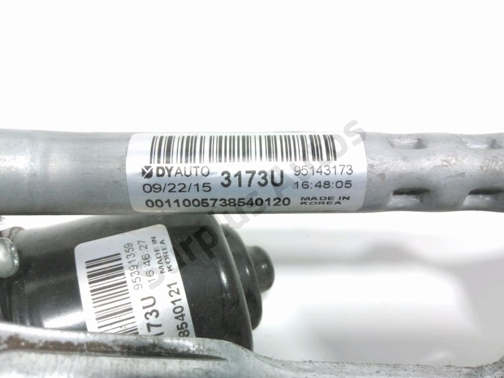 Mécanisme + moteur d'essuie glace avant