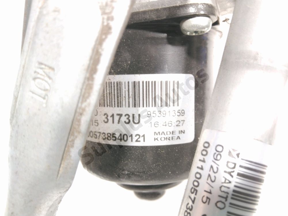 Mécanisme + moteur d'essuie glace avant