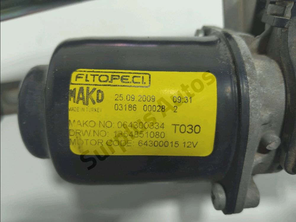 Mécanisme + moteur d'essuie glace avant