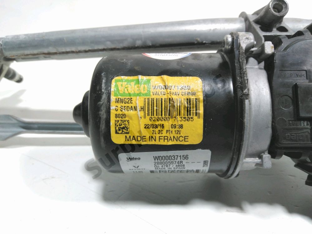 Mécanisme + moteur d'essuie glace avant
