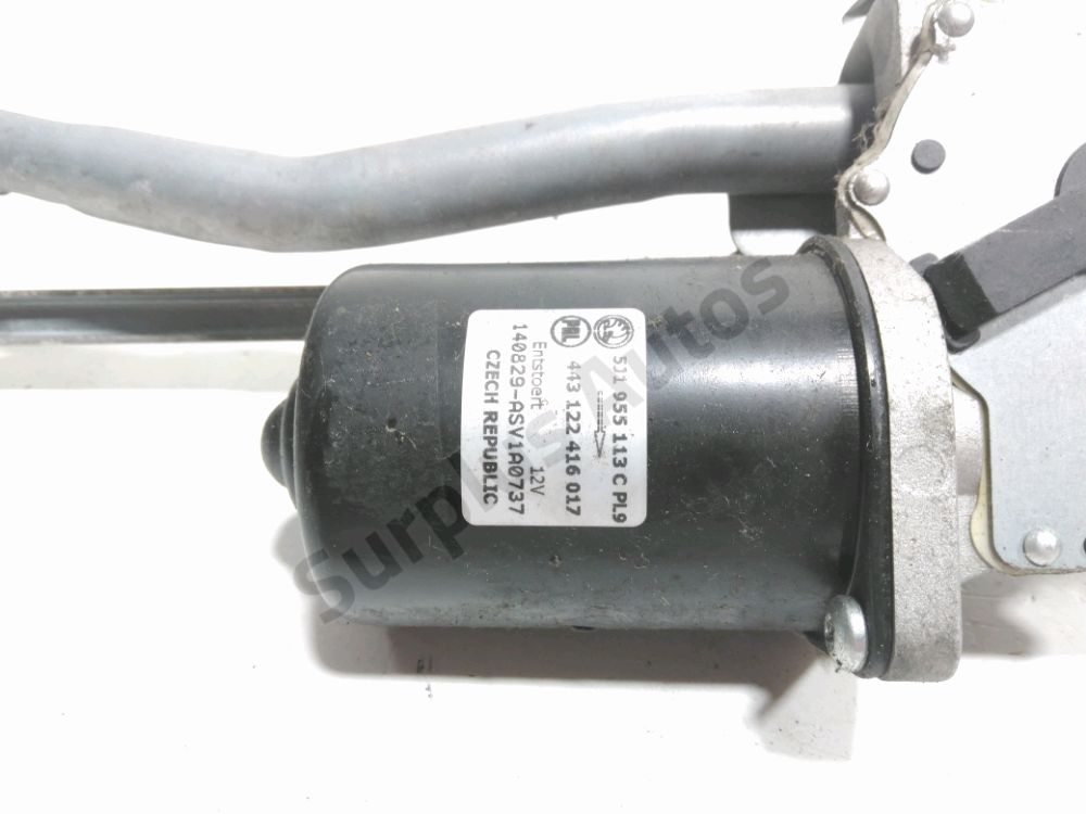 Mécanisme + moteur d'essuie glace avant