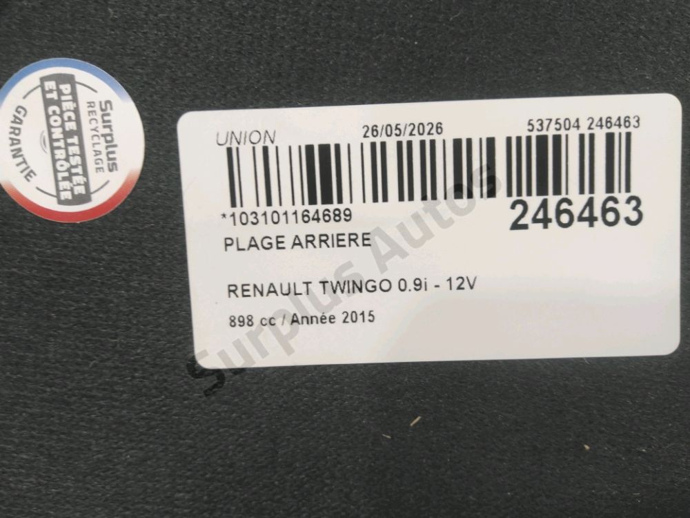 Plage arrière