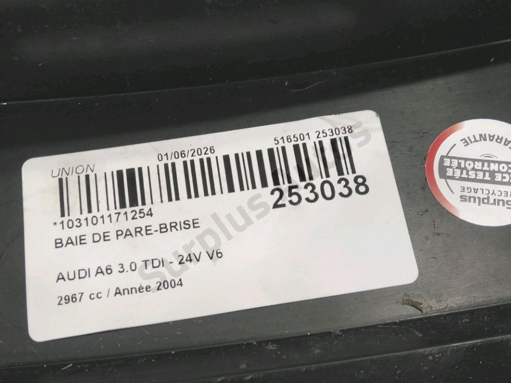 Baie de pare-brise