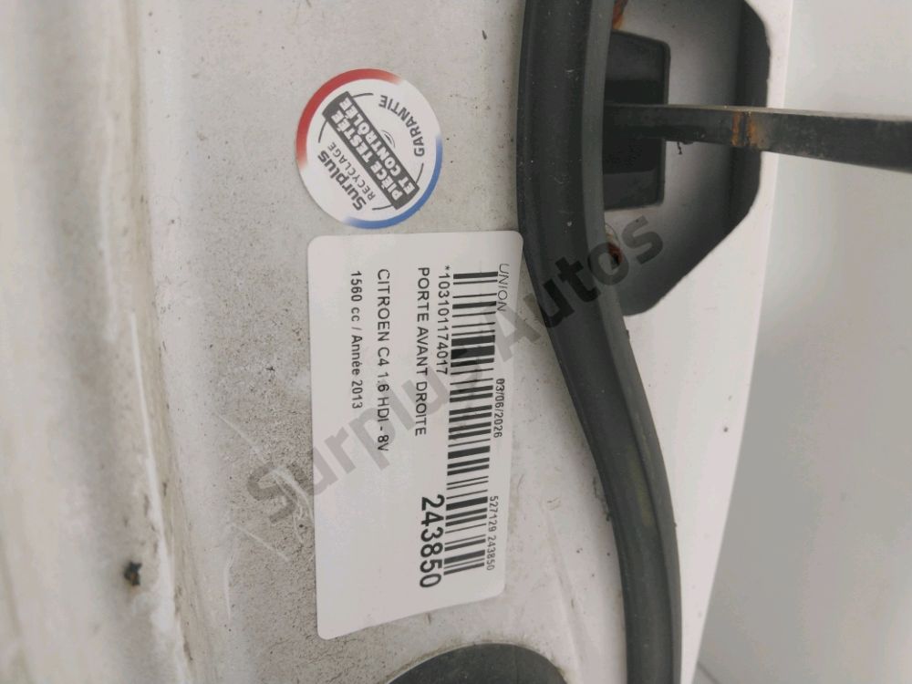 Porte avant droite