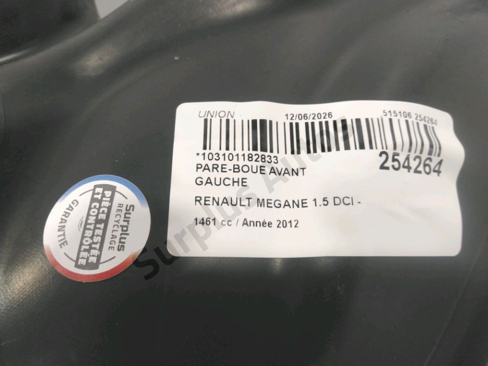 Pare-boue avant gauche