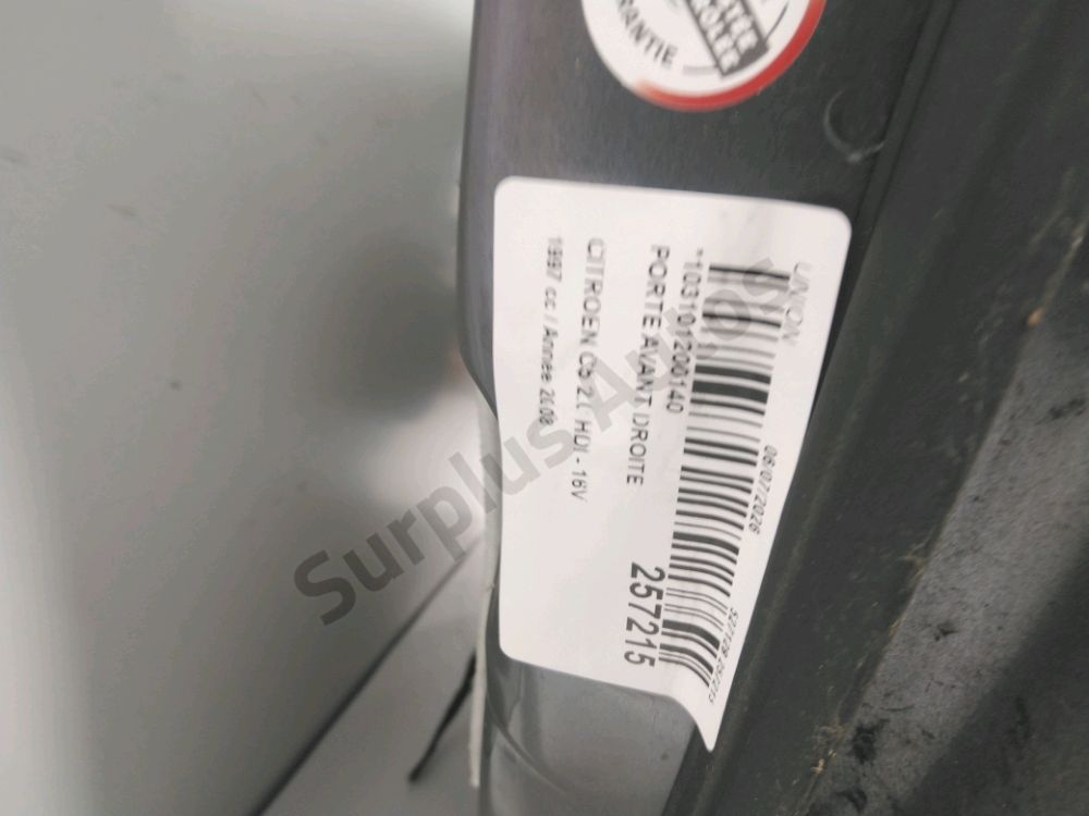Porte avant droite