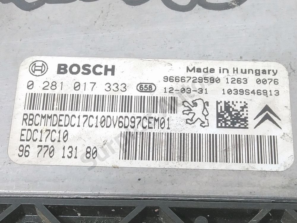 Calculateur moteur