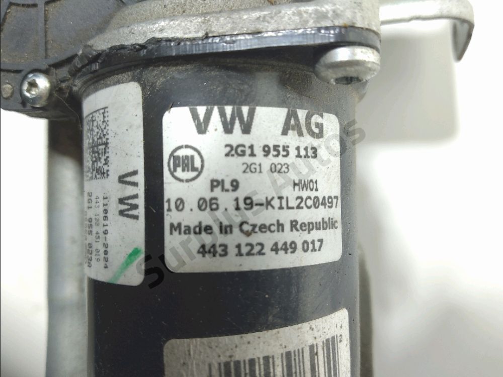 Mécanisme + moteur d'essuie glace avant