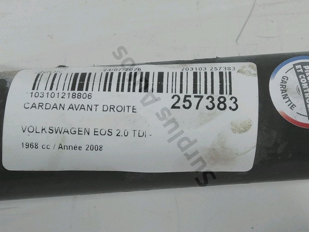 Cardan avant droite
