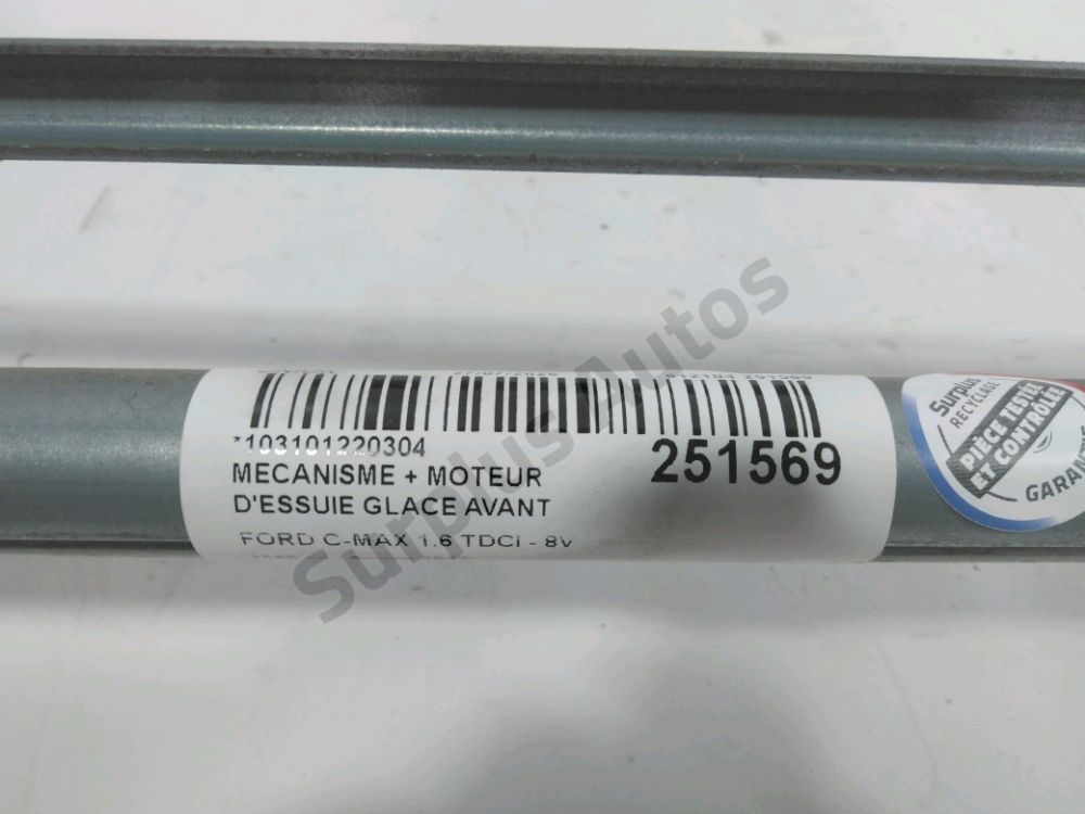 Mécanisme + moteur d'essuie glace avant
