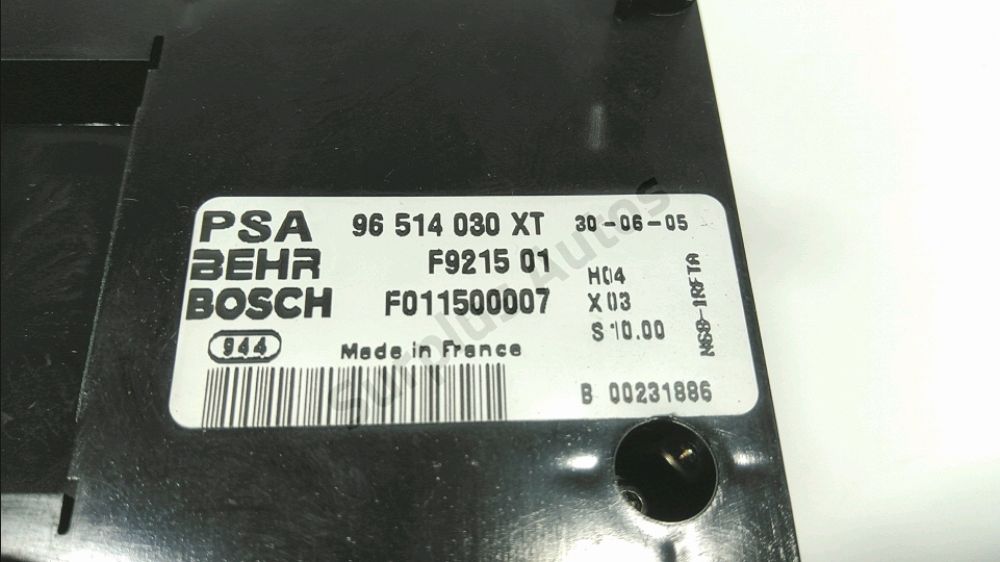 Commande de chauffage