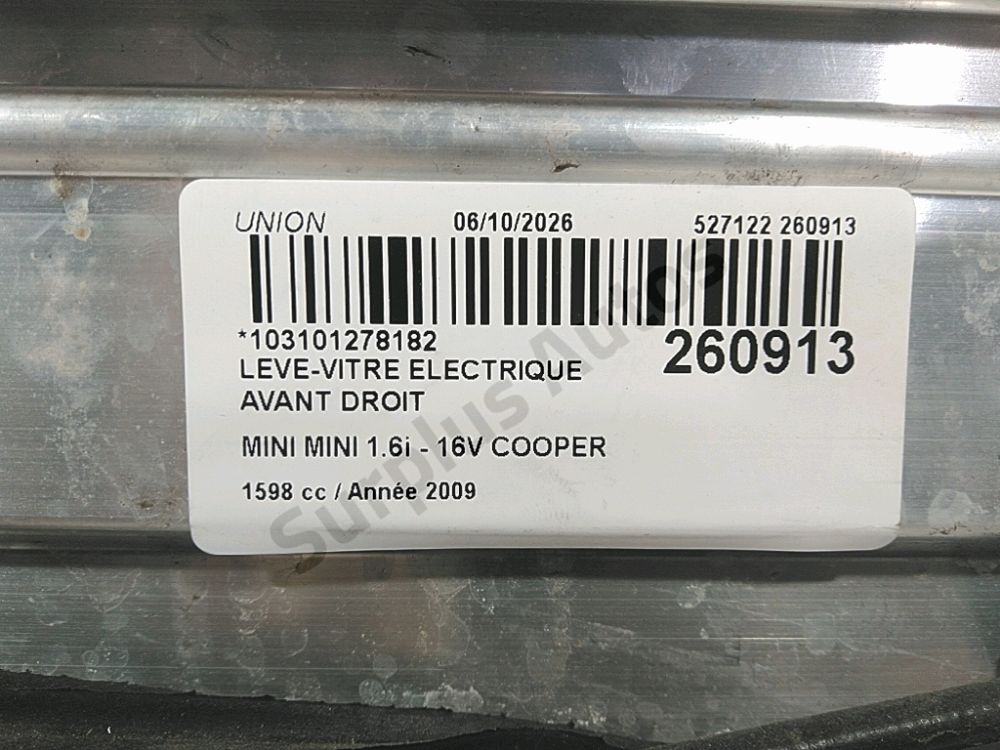 Lève-vitre électrique avant droit