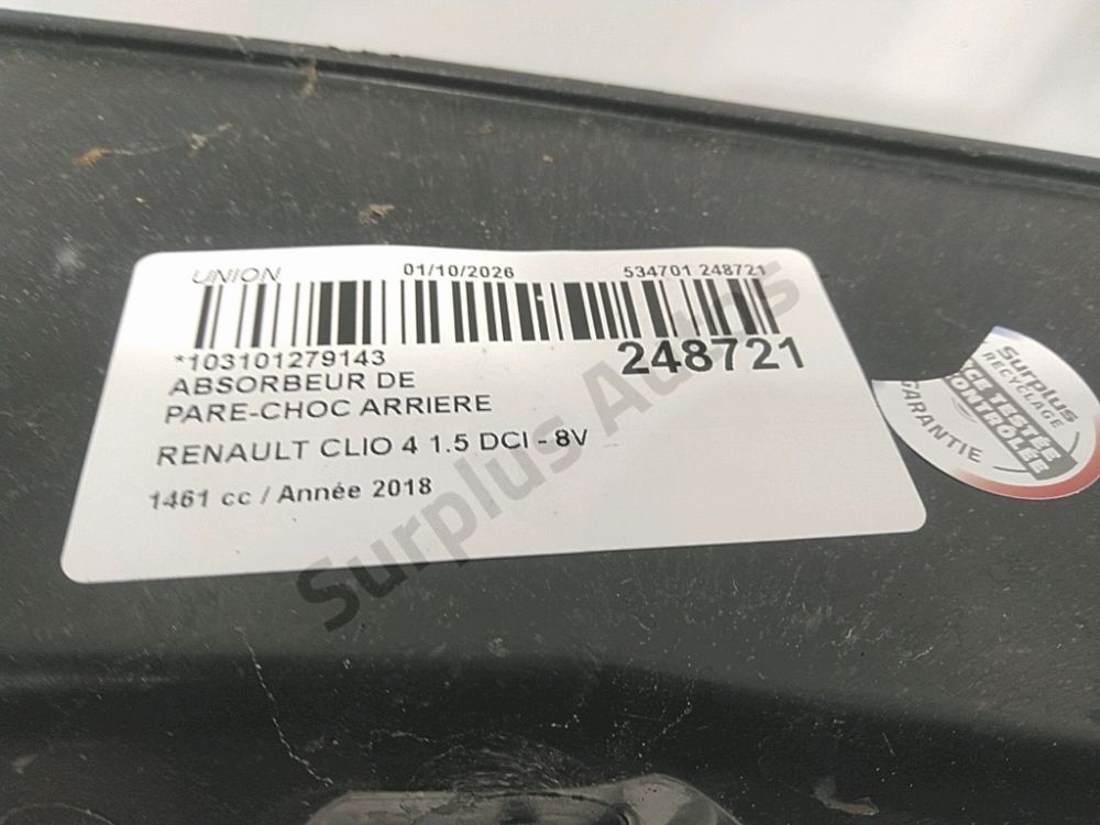 Absorbeur de pare-choc arrière