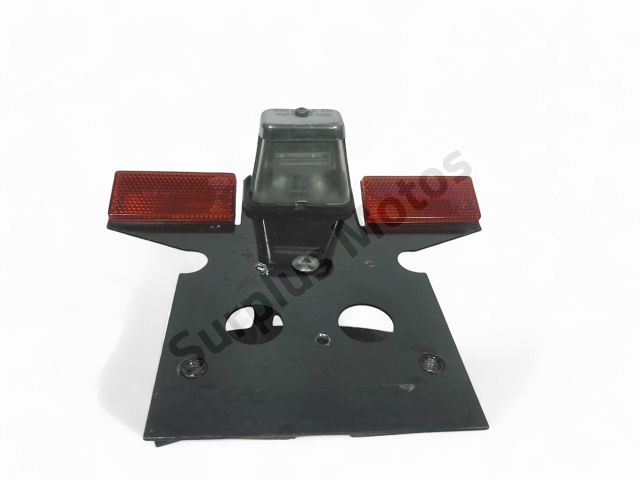 Support de plaque et eclairage