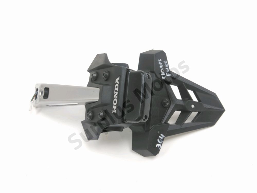 Support de plaque et eclairage